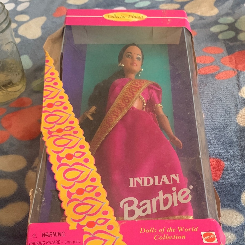 Barbie Indian Edition - Pink and Gold Sari release 1995 toy